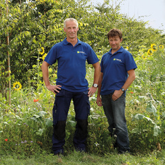 Twan Hendriks et Gerwin de Bruijn, spécialistes de l’environnement aux Pépinières Ebben